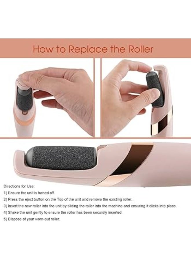 Electric pedicure device for foot care with two heads, portable device for removing foot cracks and dead skin, foot cleaning and foot care tool. - Image 3